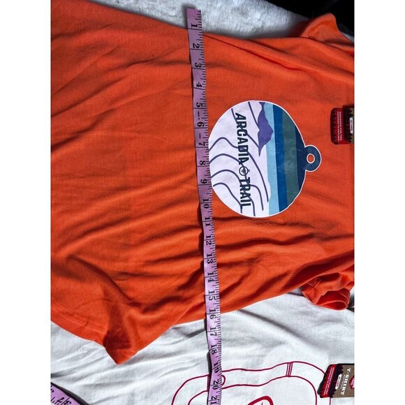 Arcadia Trail logo tee tan and orange dog size XXL - Picture 6 of 8